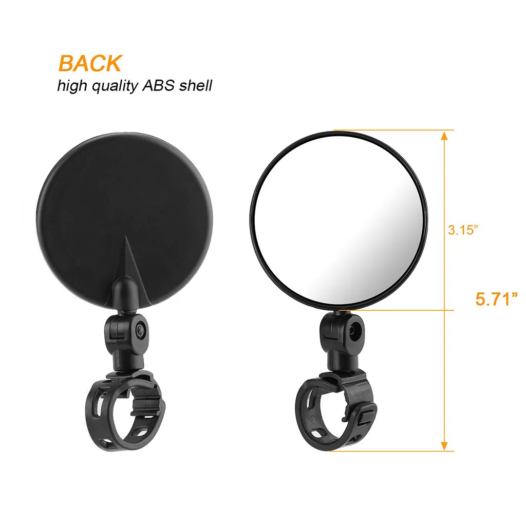 

2Pcs Bicycle Mirrors for Handlebars 360Horizontal Rotation180Vertical Bracket For Bike Bicycle Cycling Bike accessories