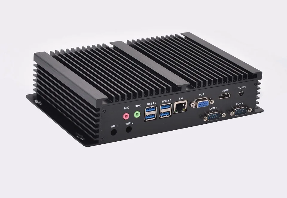 Промышленный Мини ПК безвентиляторный ПК с Intel Core i3 6006u i3 6100u 2* COM