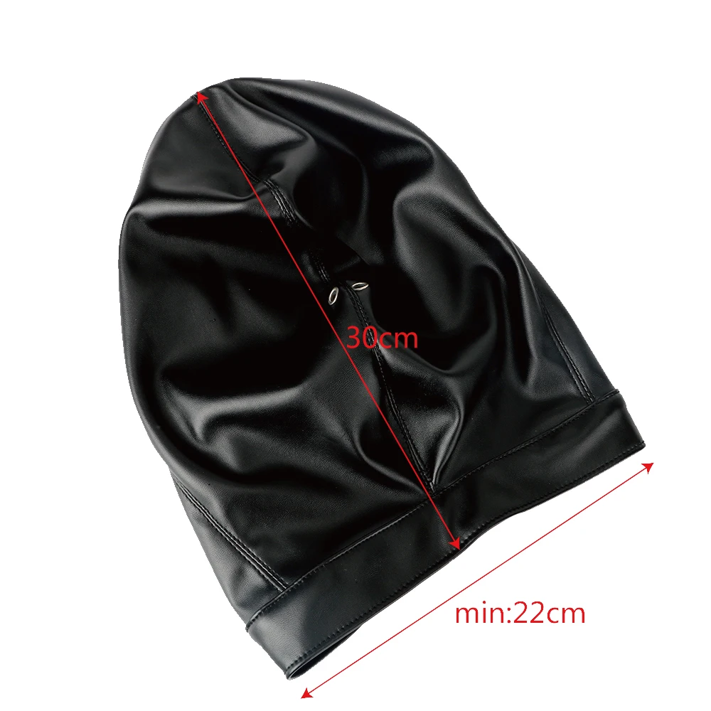 Голову капюшон Фетиш маска эротические полностью закрытый корпус с двумя