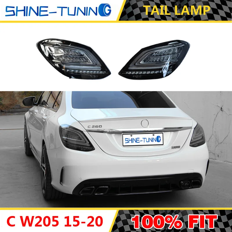 Задний светильник подходящий для C класса W205 задний C63 C63S 2015 18 2019 + C450 C250 C180 C200 C220