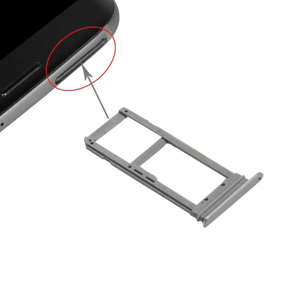 Для Galaxy S7 Edge/G935 лоток для sim карт и памяти Micro SD запасная часть слот