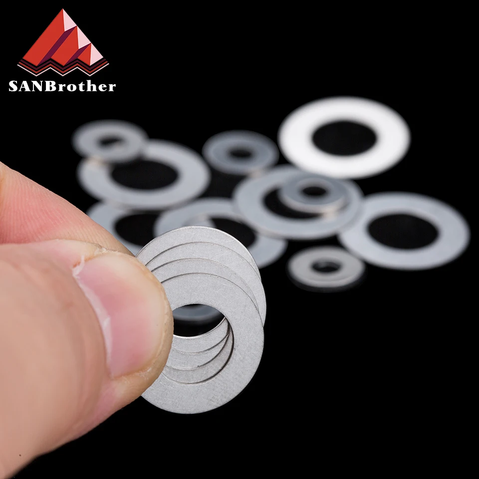 

10pcs M9 M10 M12 M13 M14 M15 M16 M17 M20 M25 M30M40 304 Stainless Steel Super Ultra Thin Flat Washer Ultrathin Shim Plain Gasket