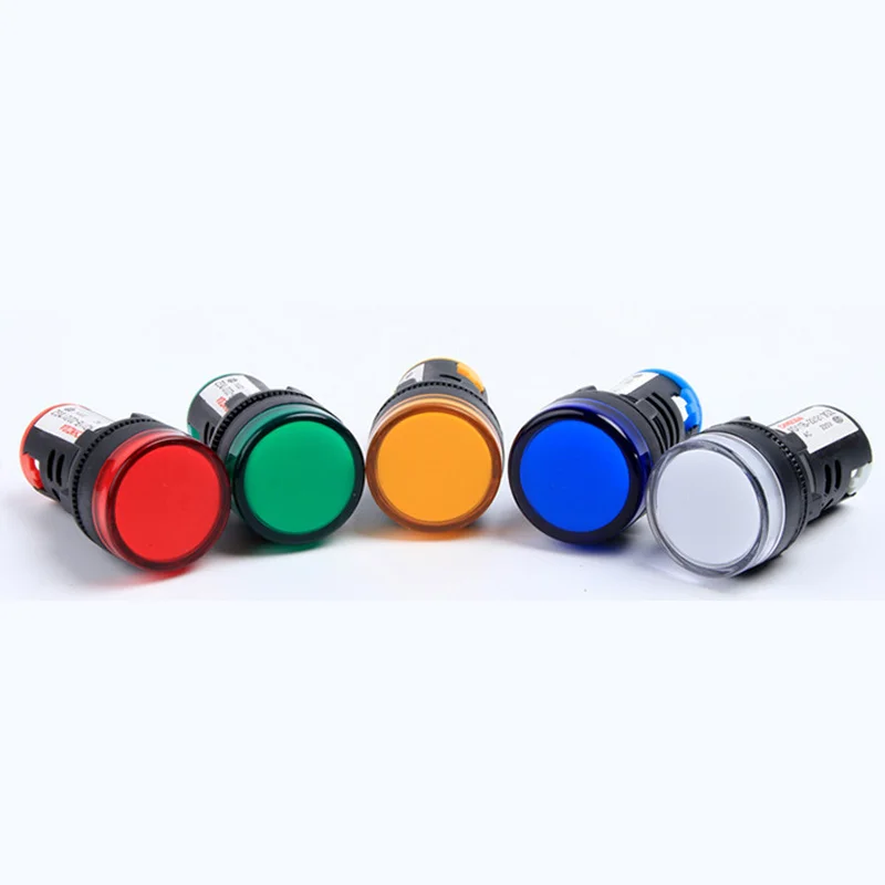 Индикатор 22 мм светодиодная лампа сигнальная индикатор питания 7GZ светильник