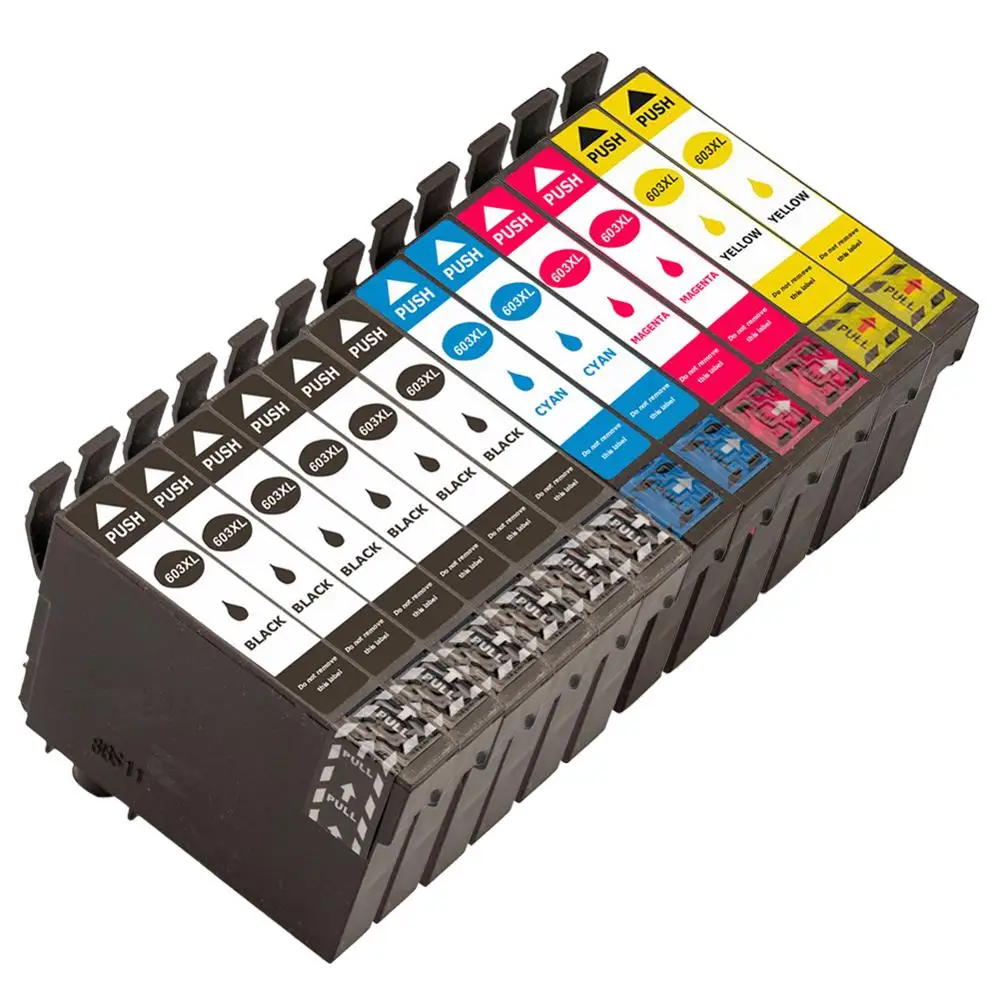 

12pk ink cartridge 603XL Compatible for Epson Expression Home XP-3100 XP-4100 XP-2100 XP-2105 XP-3105 XP-4105 Printer