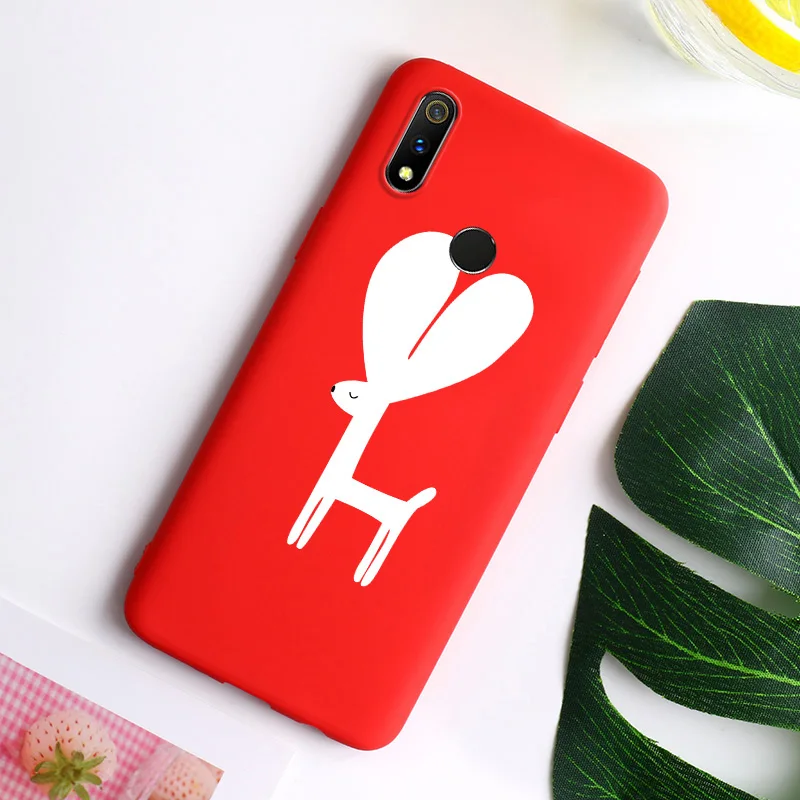 Силиконовый чехол для OPPO Realme 3 2 Pro X Lite A5s A3s A33 A37 A39 A59 A57 A71 A79 A83 F11 F3 F7 F9 K1 K3 R11S плюс Рено Z чехол s - Цвет: RedI102