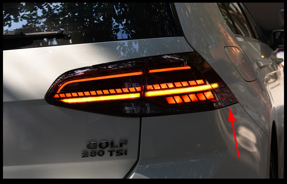 Автомобильный Стайлинг задний фонарь для VW Golf 7 2013- Golf7 Mk7 задние фонари задние фары DRL динамический сигнал тормоза авто аксессуары