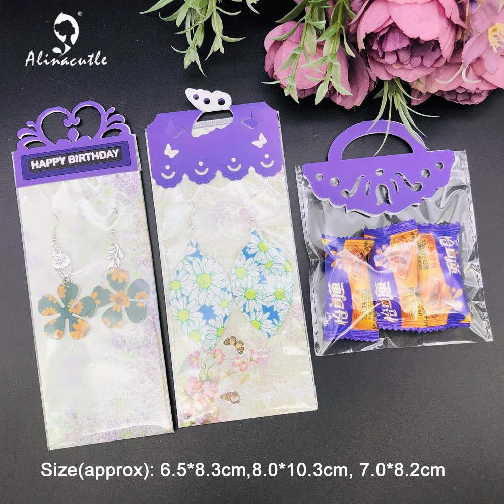 Металлическая высечка Alinacutle 3 шт. в форме сердца бабочки сумки для скрапбукинга