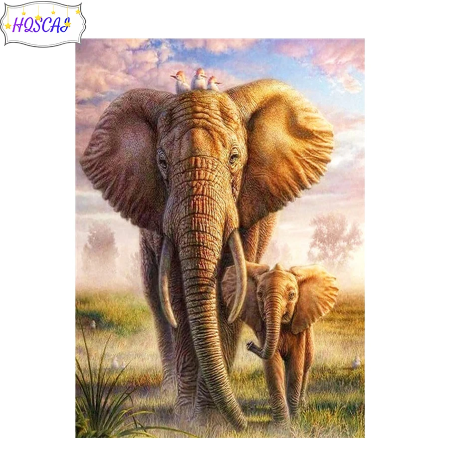 

Новая 3D Алмазная живопись «сделай сам», слон, животное, полная круглая/квадратная Вышивка крестиком, алмазная живопись, искусство со страза...