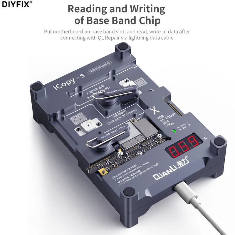 Qianli iCopy-S 4 in 1Double Side Chips Test Stand for iphone 6-11 Pro Max Baseband Logic Chip Read Write Without Soldering | Инструменты