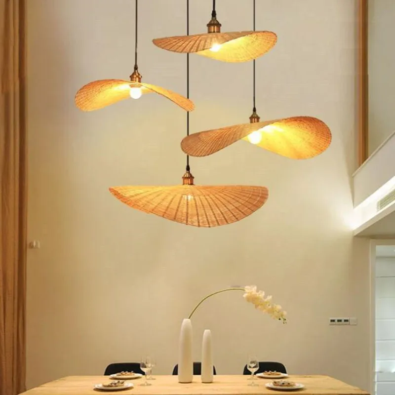 Новая китайская бамбуковая люстра светильники японский татами Подвесная лампа