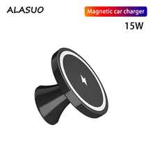 Magnetic Wireless Car Charger Mount For Iphone 12/12 Mini/12 Pro 15W Max Fast Charge Air Vent Magsafing Car Phone Holder Stand