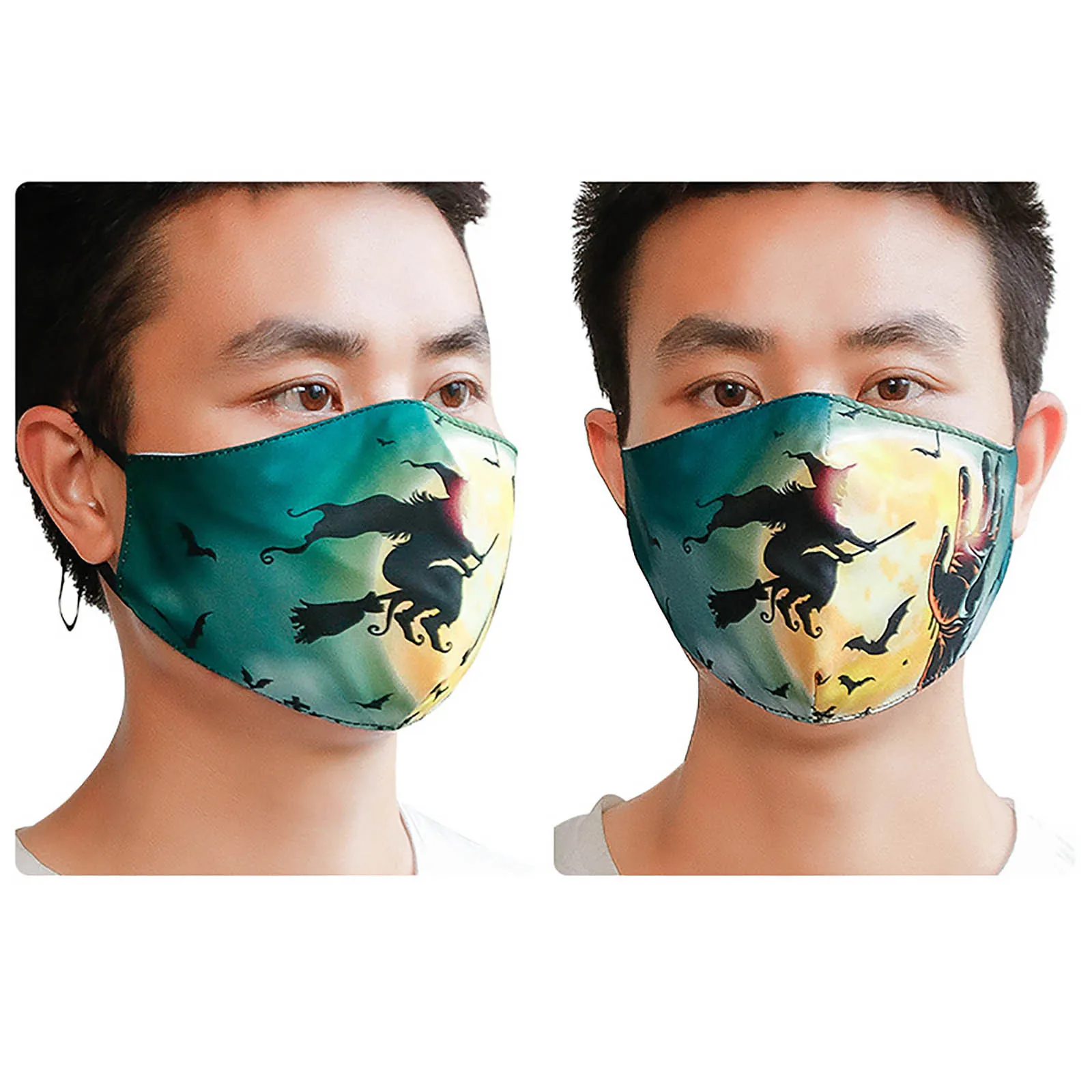 

Маски для Хэллоуина с 3D принтом, моющиеся, пылезащитные, из хлопка АА, маски для взрослых, защитные маски, украшения для Хэллоуина, Новинка