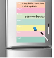 a4 magnetic whiteboard for fridge magnet weekly planner grocery list notepad refrigerator magnet white board message board sheet