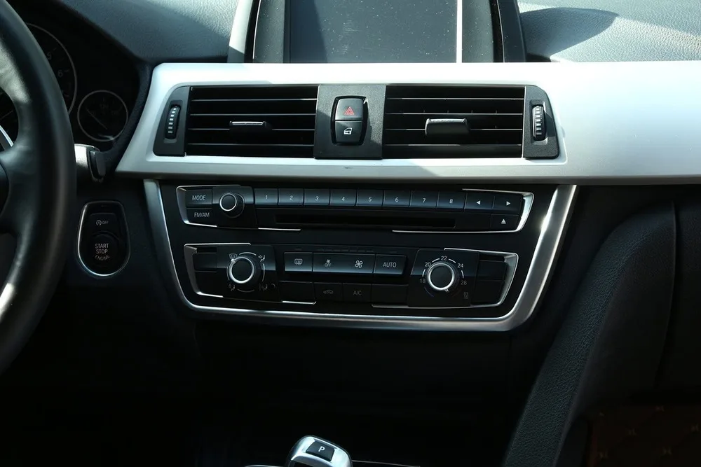 Матовый хром приборной панели консоли Накладка для BMW 3 4 серии F30 F32 F34 320 420 316 318 2013