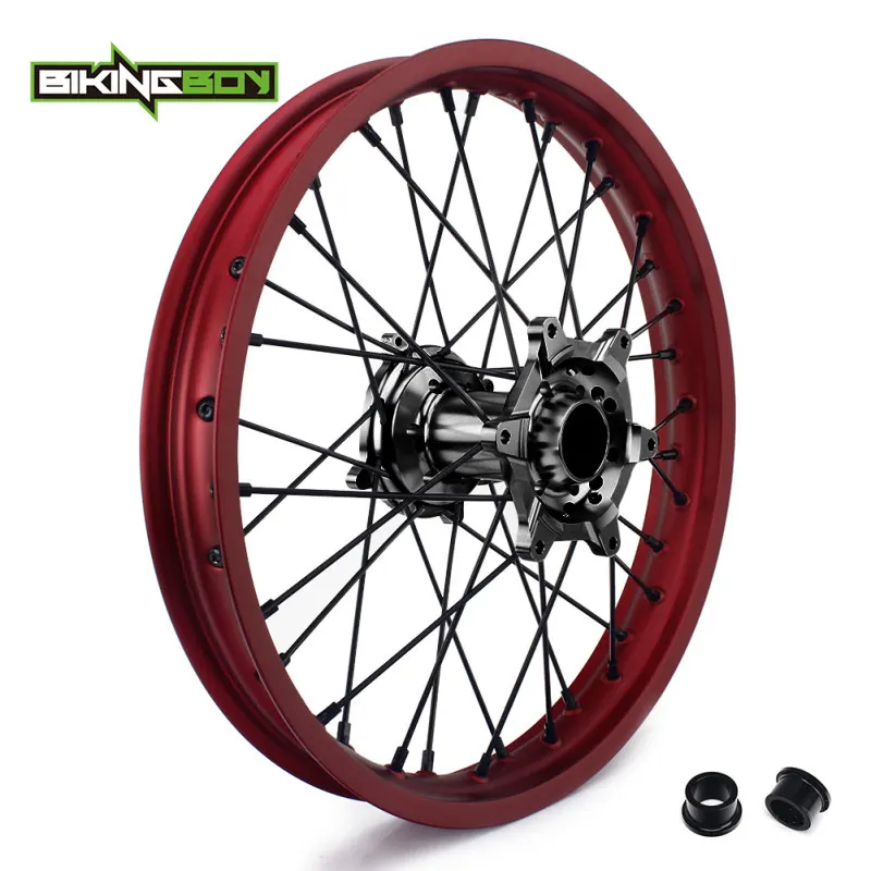 711 611 Rear Black BIKINGBOY 2" 19" обод колеса концентратора для HONDA CR 125 250 R 02-13 CRF250R 04-19 CRF250X CRF450R 02-19 CRF450X 18 17 16 15 спереди и сзади - Цвет: 711 611 Rear Black