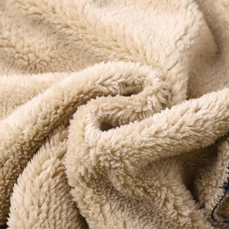 Зимние Бархатные толстые мужские брюки из овечьей шерсти с эластичной талией