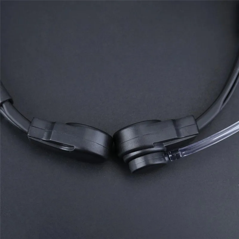 3 5 мм регулируемый горло микрофон скрытый акустический трубчатый наушник