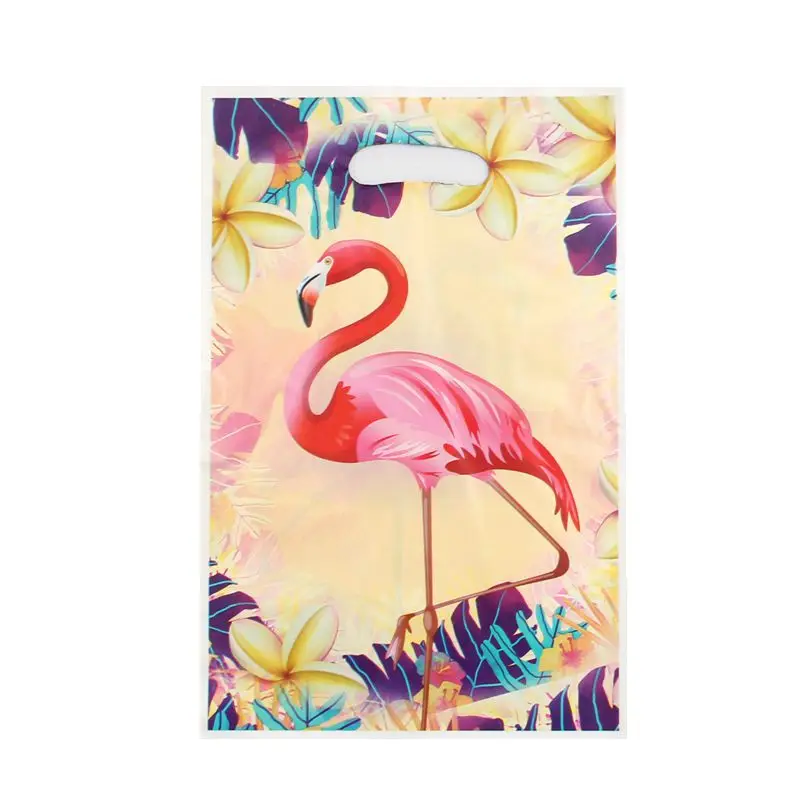 Flamingo 20 шт./лот Подарочный пакет там мешок с подарками Микки и Минни Маус детский день рождения вечерние поставки для праздника вечерние поставки вечерние украшения набор пакет для конфет - Цвет: Flamingo