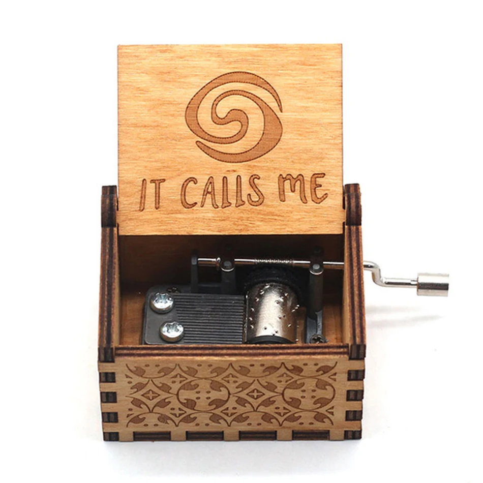 Музыкальная шкатулка Moana музыкальная ручной работы деревянная для девочек