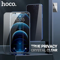 hoco anti spy tempered glass for iphone 12 mini pro max privacy screen protector film full cover protection anti fingerprint