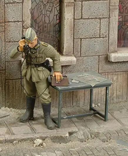 1/35 полимерная модель Строительный набор офицер фигурок с рабочим столом|Наборы