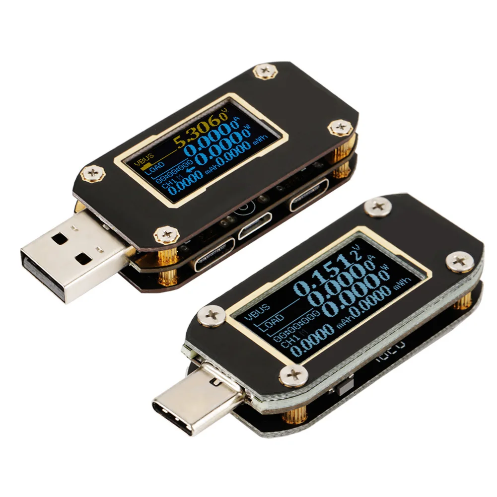 USB PD3 0 QC4 тестер напряжения тока пульсации двойной тип c метр SE|Мультиметры| |
