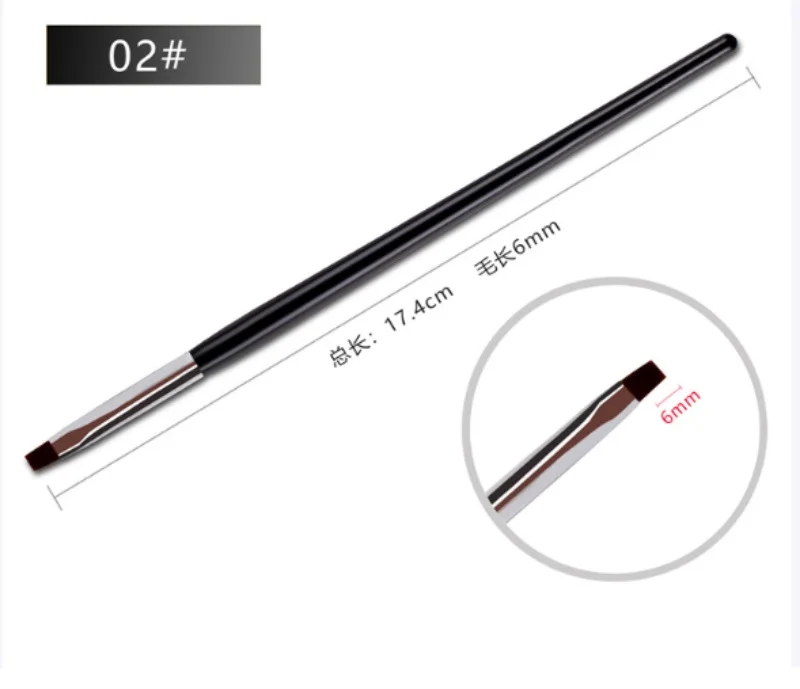 Кисть для ногтей 5 палочек черный стержень набор кистей фототерапии ручек/500 |