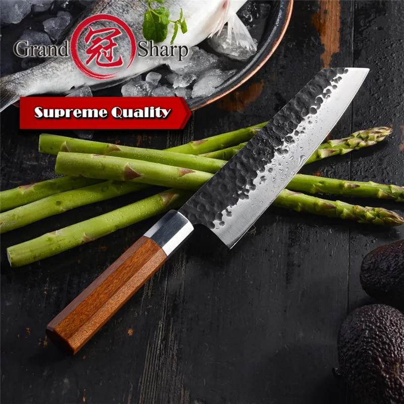 8 дюймовый поварской нож ручной работы японские кухонные ножи Kiritsuke инструменты