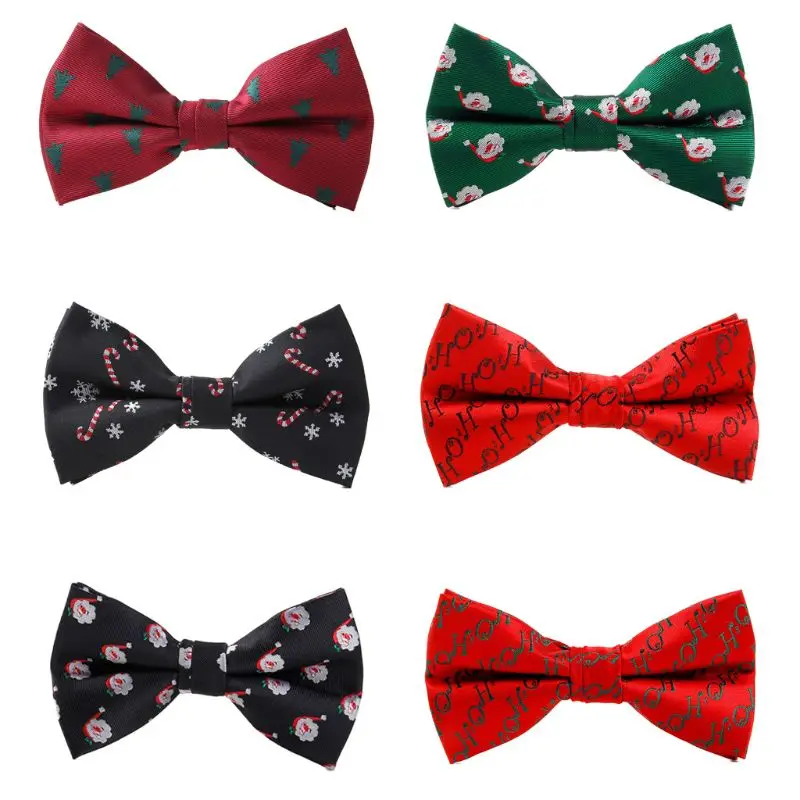 

Мужская Рождественская бабочка, Рождественская елка, карамельный тростник, Санта Клаус, с принтом, фестиваль, праздник, высокое качество, но...