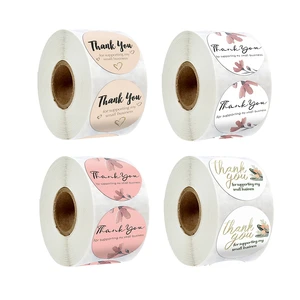 Спасибо Стикеры s для поддержку моего Бизнес 500 шт. 1 ''круглая бумага печать ручной работы этикетка Рождественский подарок упаковка стикер для канцелярских товаров Стикеры