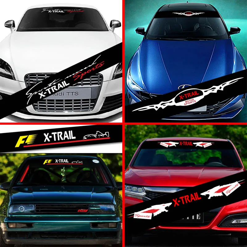 

Car Sticker For Nissan X-TRAIL Decoration Decals Car Front Windshield Prevent Sunlight Reflection Styling Accessories