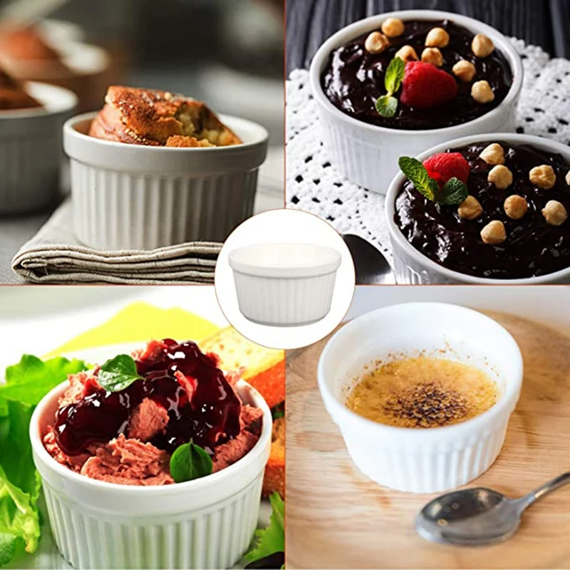 8 Oz Ramekins суфле посуда Ramekin Набор для Creme Brulee набор из 6 духовка безопасная