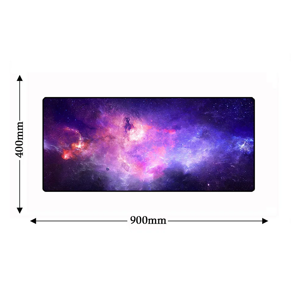 Прямоугольная Galaxy 900*400*3 мм большая клавиатура с закругленными краями коврик для