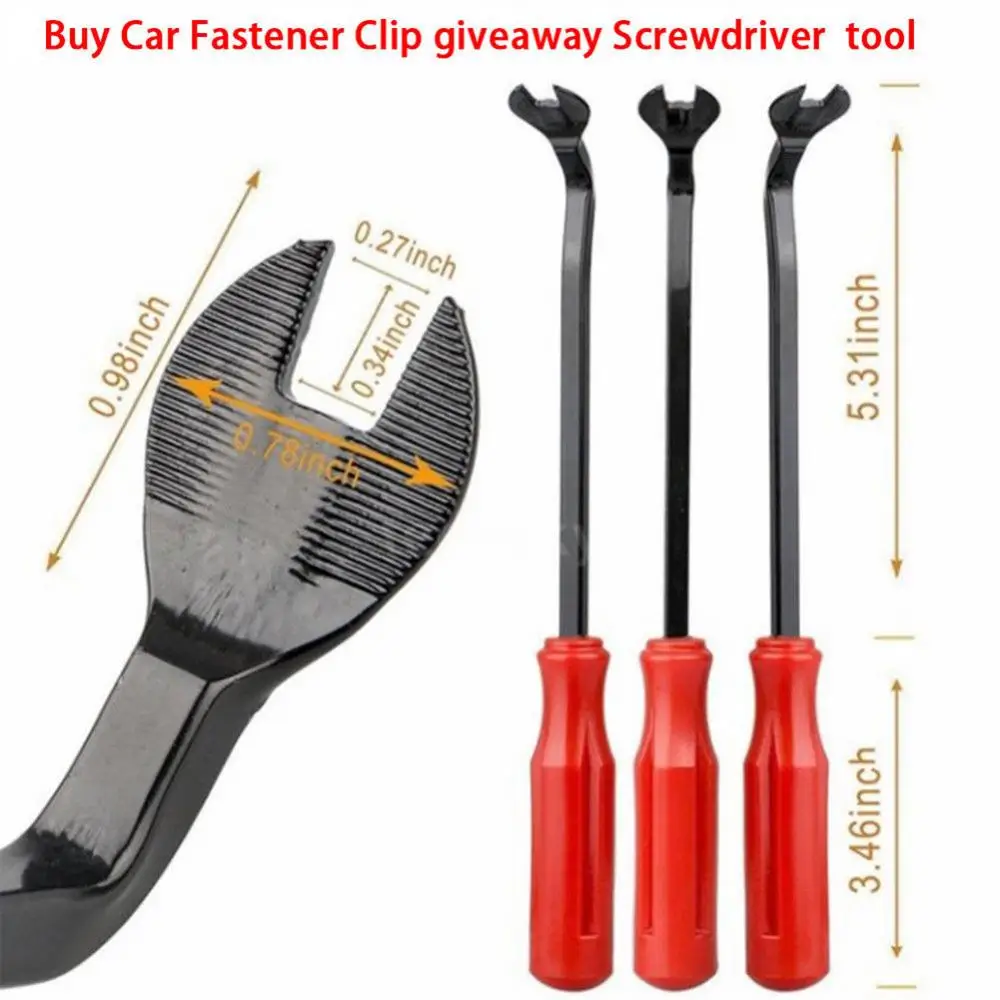 

35% Hot Sales!!! 200Pcs Auto Car Bumper Fender Trim Door Panel Fastener Clip Rivet Removal Tool