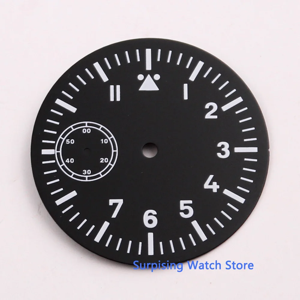 

38.9mm Fit ETA 6497 st3600 Hand Winding Movement Mens Watch Parts Sterile Watch Dial Green Luminous