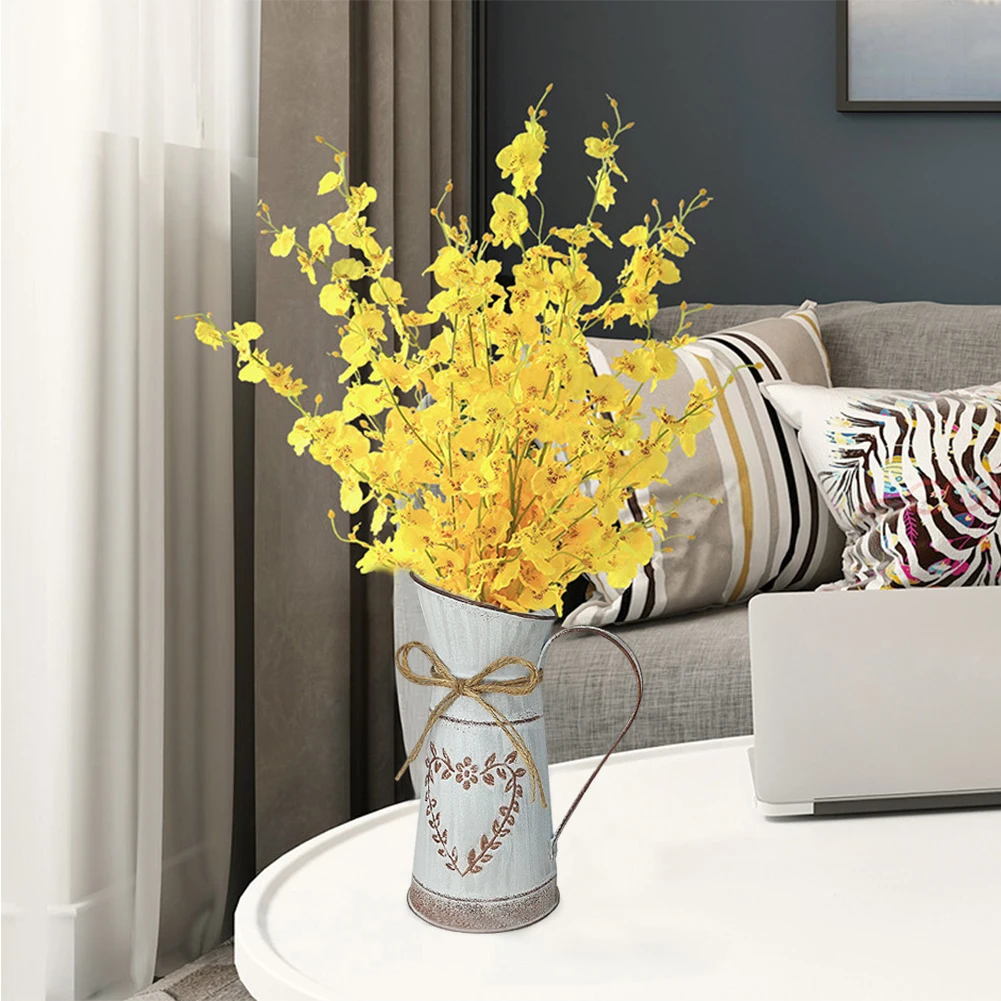 Металлическая ваза для цветов в форме сердца шикарные винтажные кувшины кантри