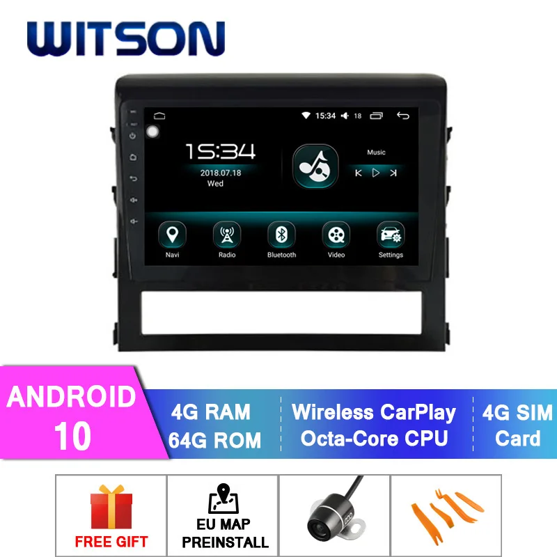 WITSON Android 10 0 автомобильная DVD система для TOYOTA LANDCRUISER 2016 автомобильный dvd