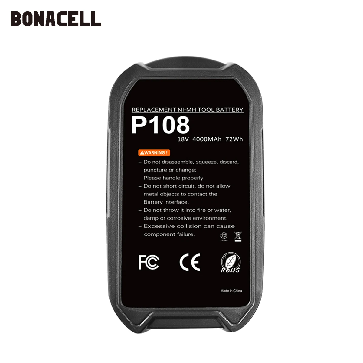 Литий ионный перезаряжаемый аккумулятор Bonacell 18 в 4000 мАч P108 P 108 для Ryobi RB18L40 P2000 P310