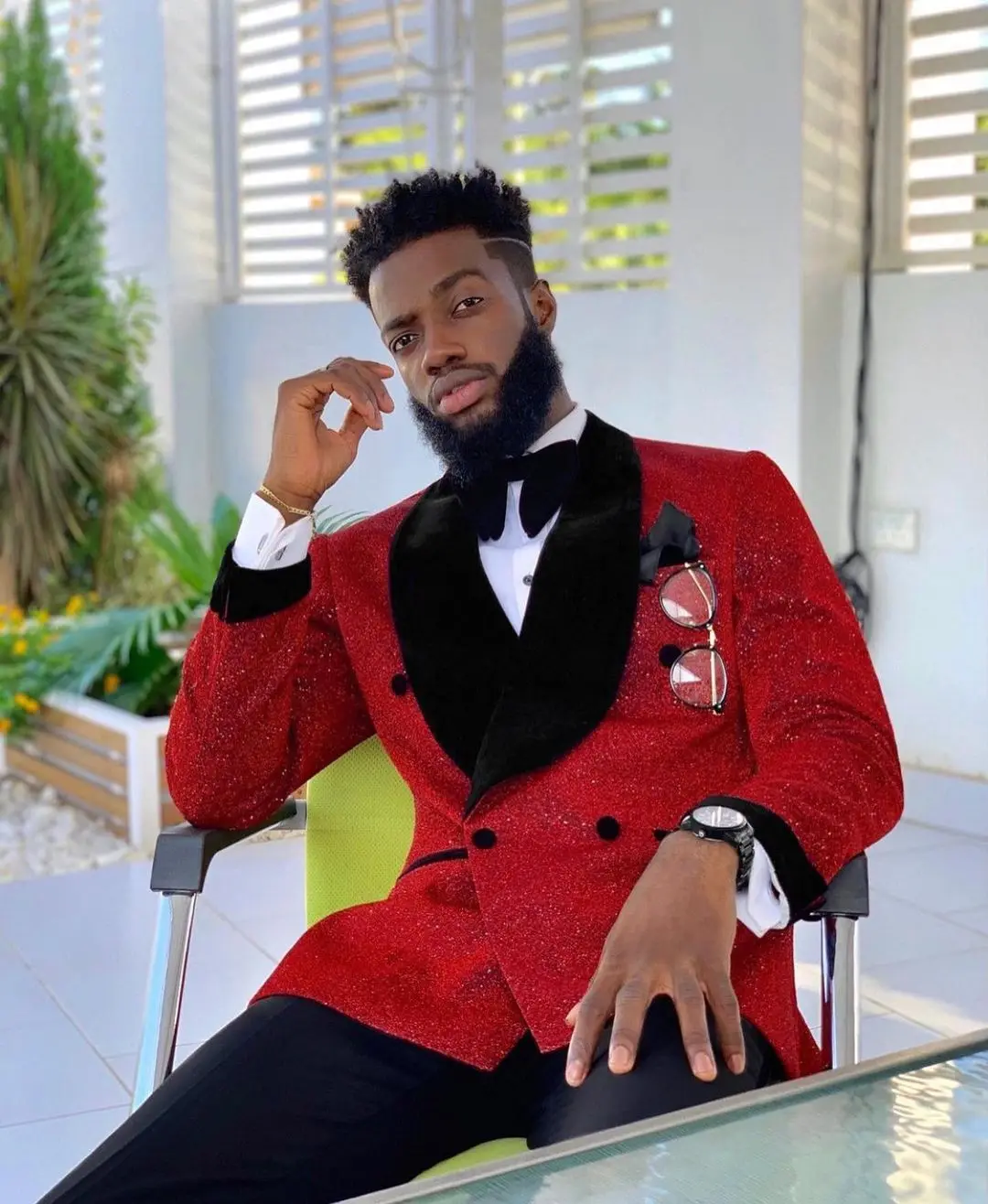 

Cenne Des Graoom New Men Suit Tuxedo 2 Pieces Double Breasted Shawl Lapel Wedding Party Singer Costume Groom On Stage Christmas