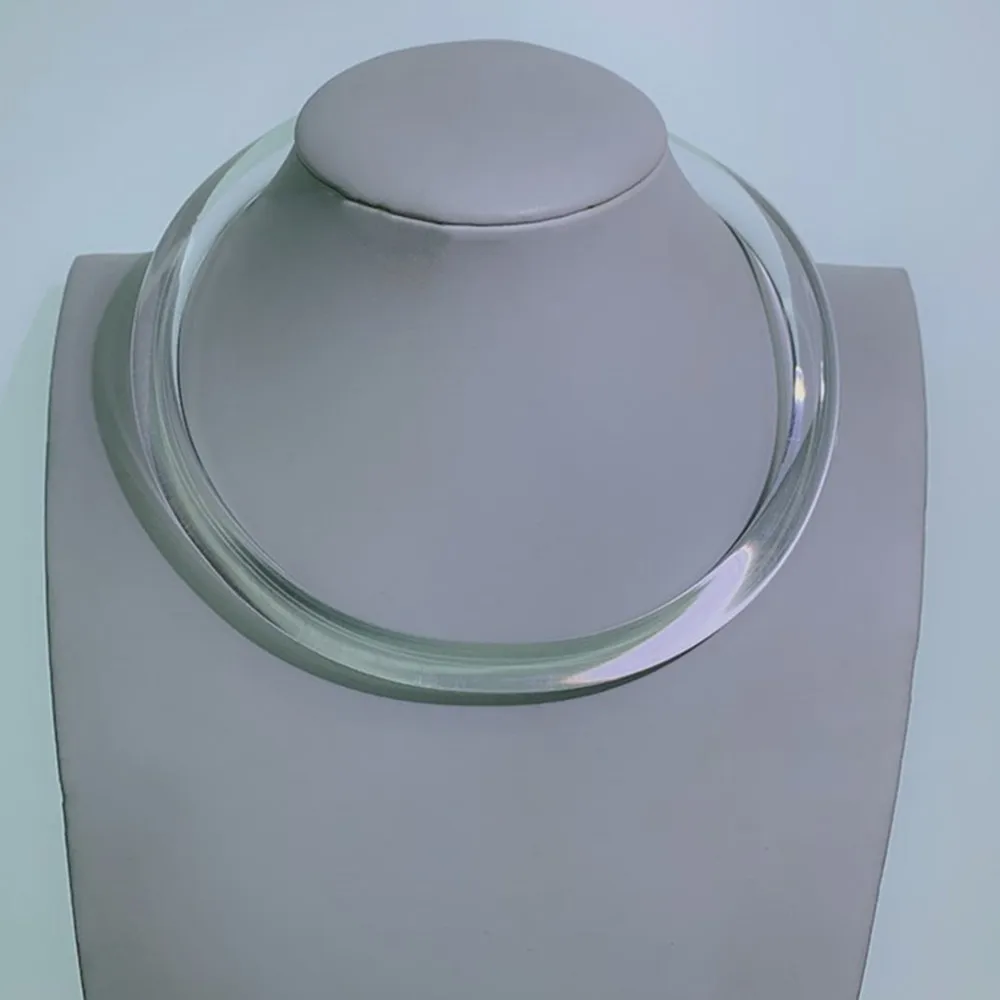 Новинка 2021 большой прозрачный акриловый женский чокер 10 мм ожерелье высокого