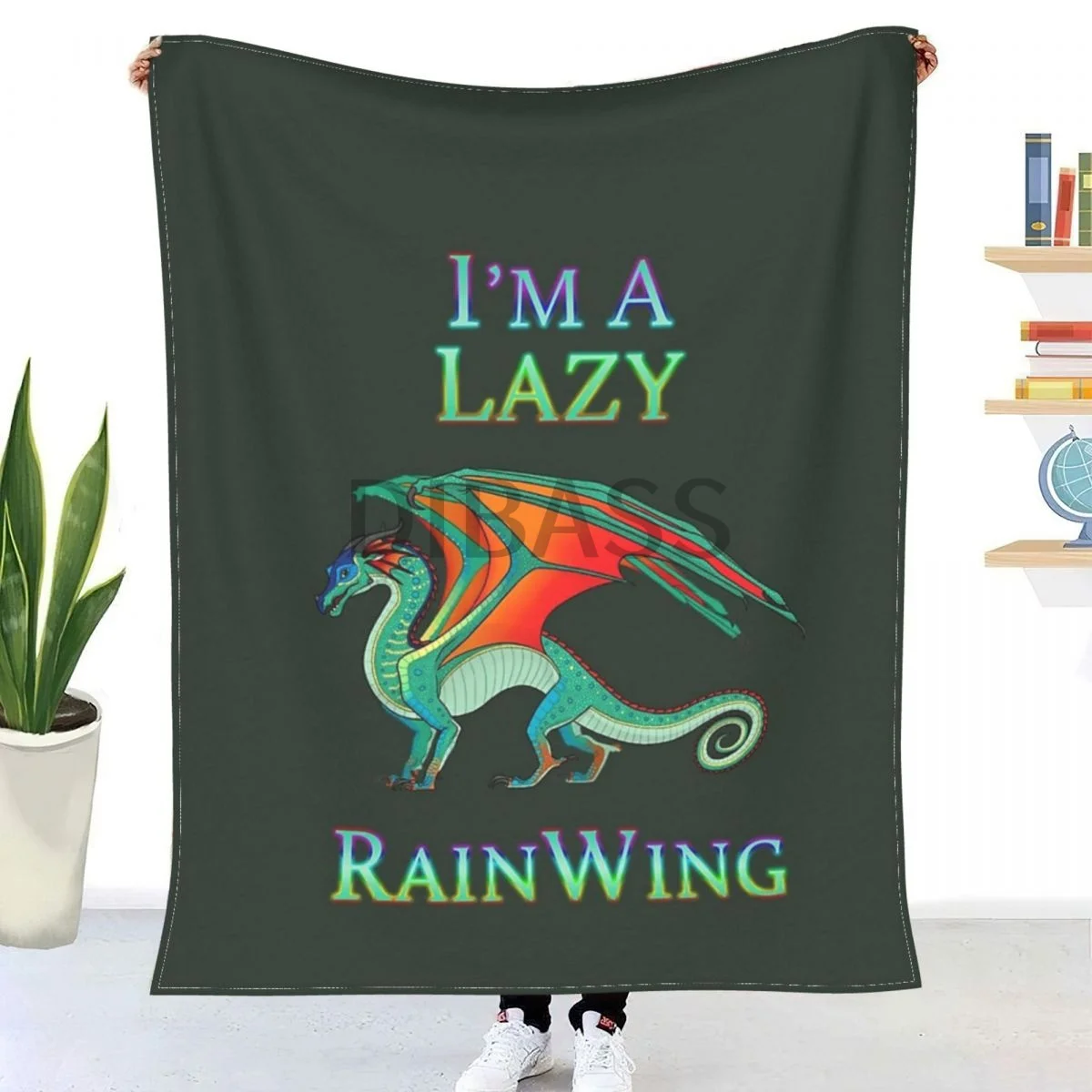 

Фланелевое Одеяло с 3D-принтом I'm A Lazy RainWing