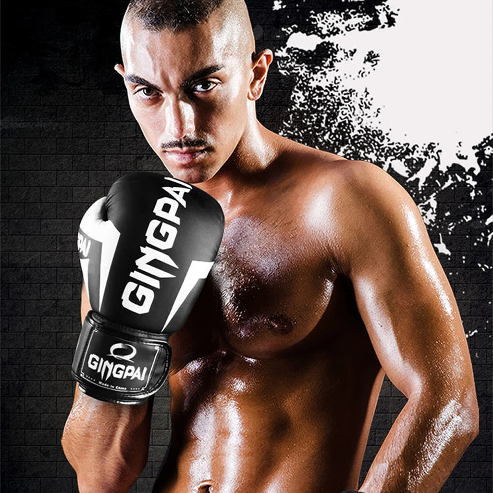 

Boxing Gloves Men's Women's Boxing Gloves PU Karate Muay Thai Free Fighting Fitness MMA Sanda Training Adult Children Equipment