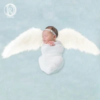 dj 2019 new angel wings blanket photography props faux fur stuffer blanket background baby photo soft blanket newborn studio