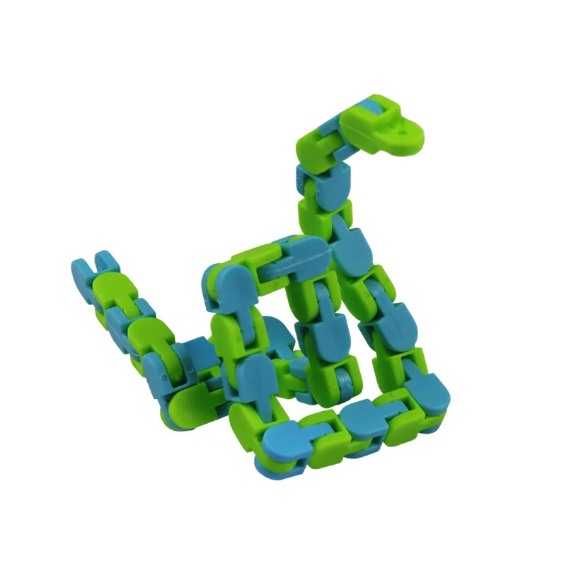 

1PCS Fidget Toys Children And Adults Puzzle Decompression 24-Segment Chain DIY Bicycle Chain Toy Fluid Bracelet Sensory