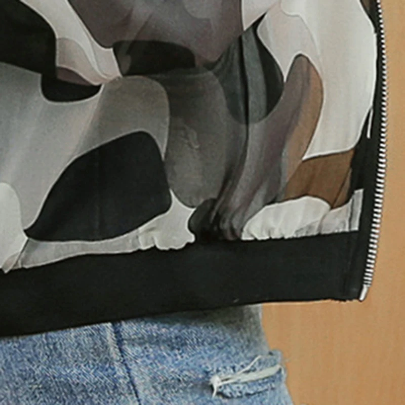 

New Spring Summer Long Sleeve Zipper Sunscreen Jacket Women Clothes Casual Holiday Loose Camouflage Thin Coat Female