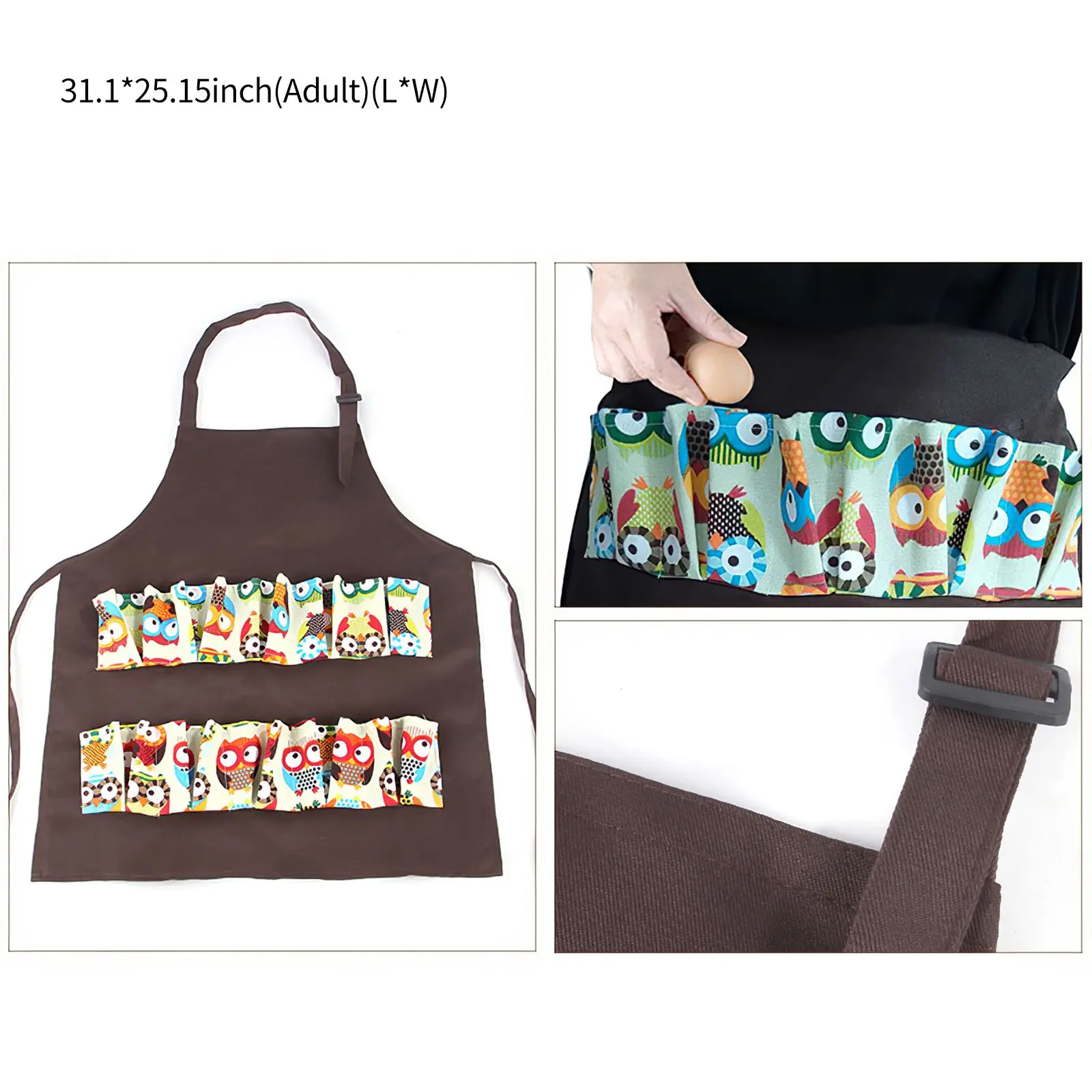 Коллекция яиц фартук для вечевечерние курица душистое утка гусиное яйцо хозяйка