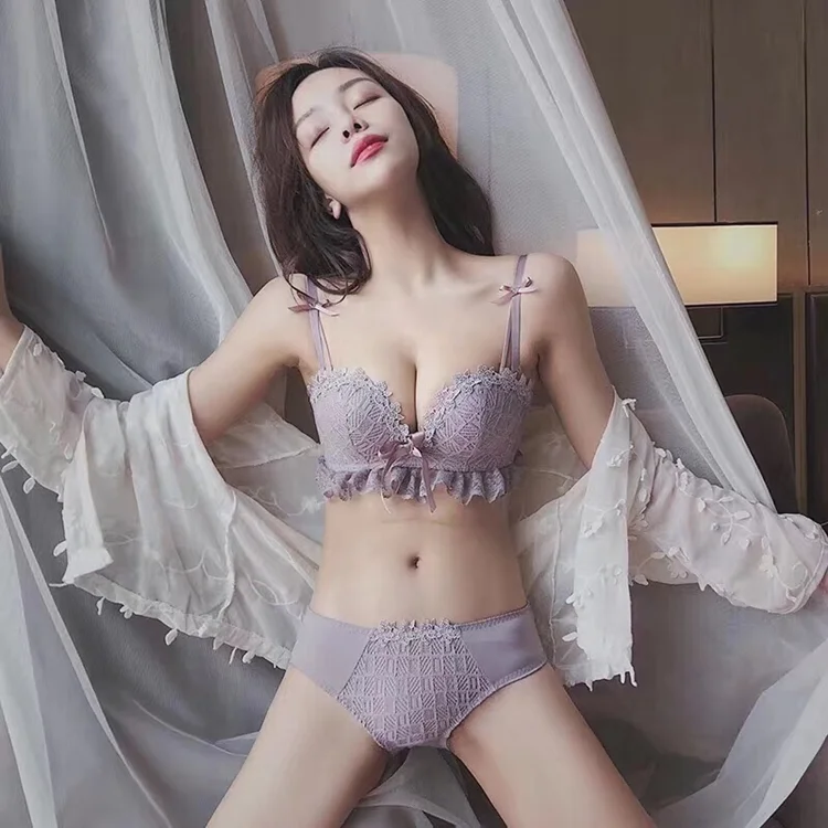 Толстое нижнее белье регулируемый закрытый бюстгальтер пуш-ап без стального