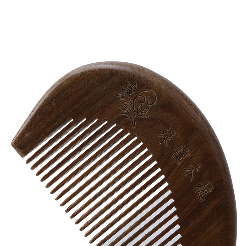 Hot Sale Vintage Style Pocket Wooden Comb Natural Brown Sandalwood Super Narrow Tooth Wood Combs Non-Static Lice Beard 1PC | Красота и