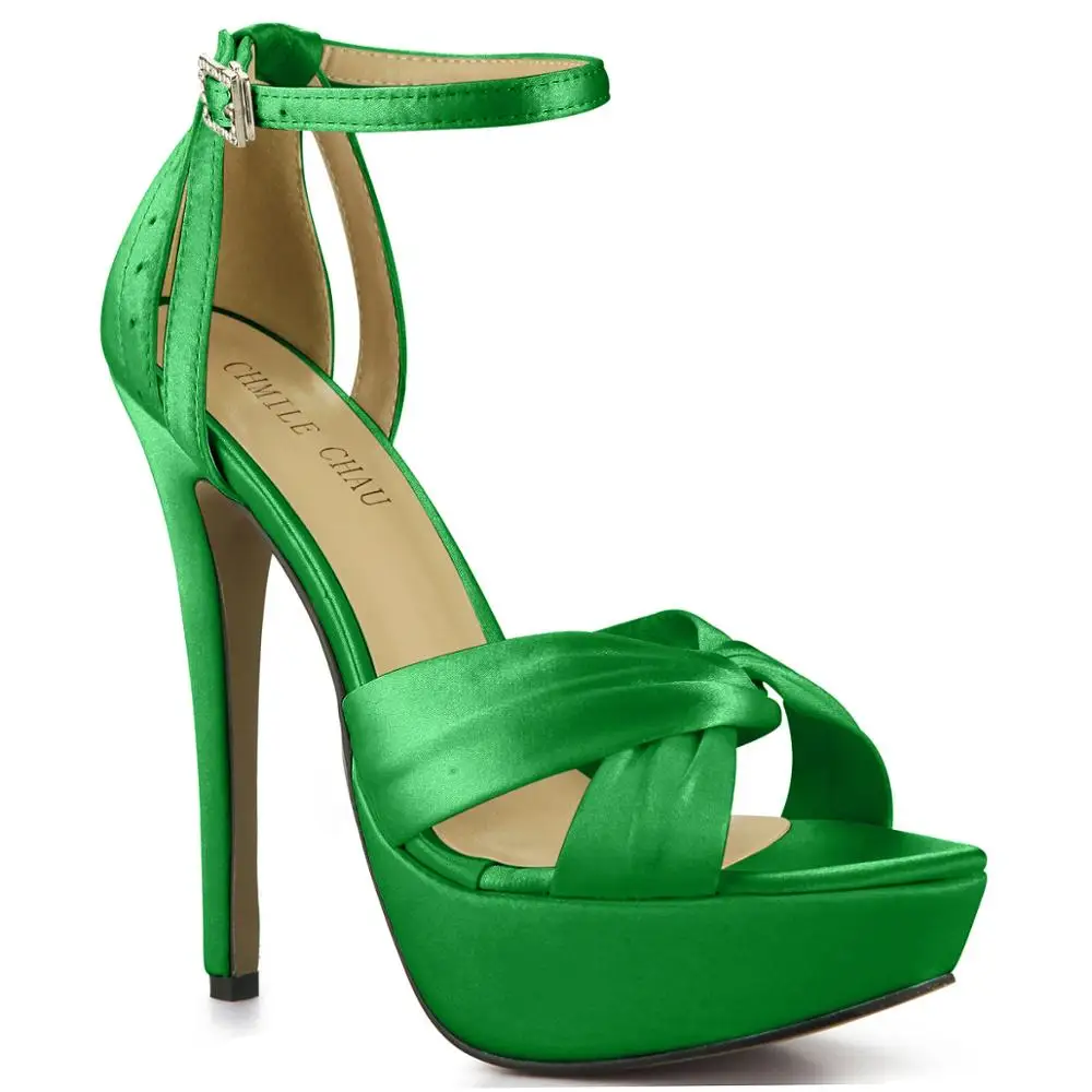 Декорированная элементами из атласа цвета слоновой кости Свадебная обувь для