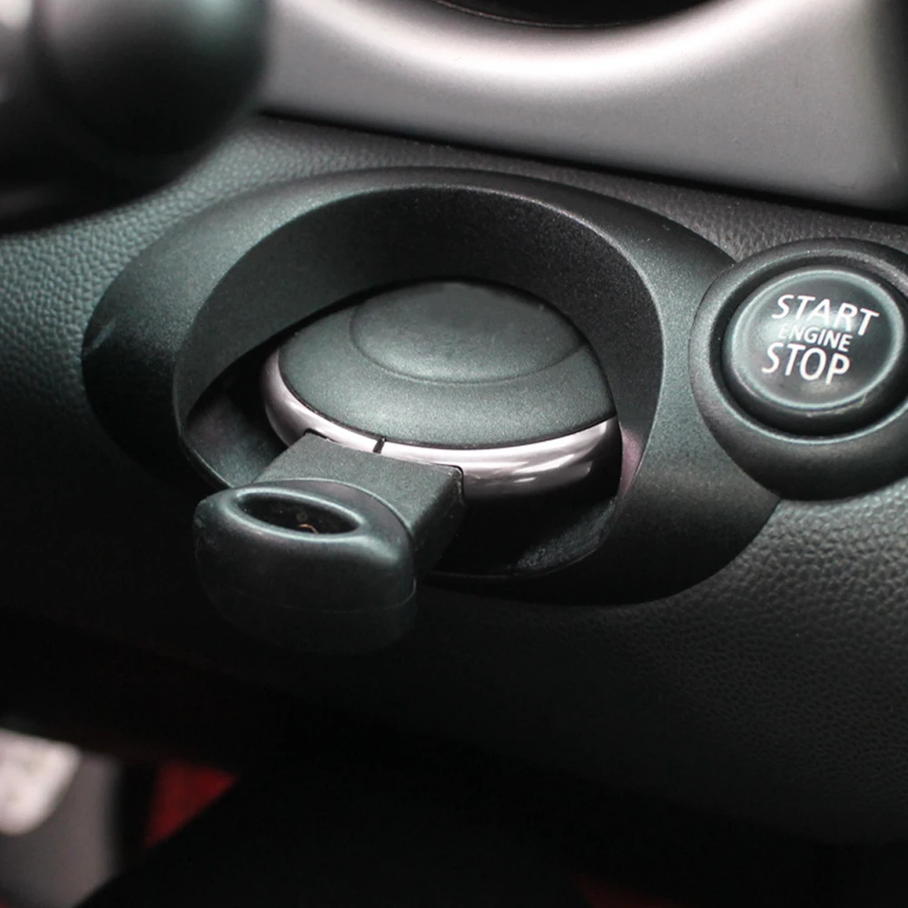 Автомобильный Стильный чехол из алюминиевого сплава с кольцом для ключей Bmw Mini